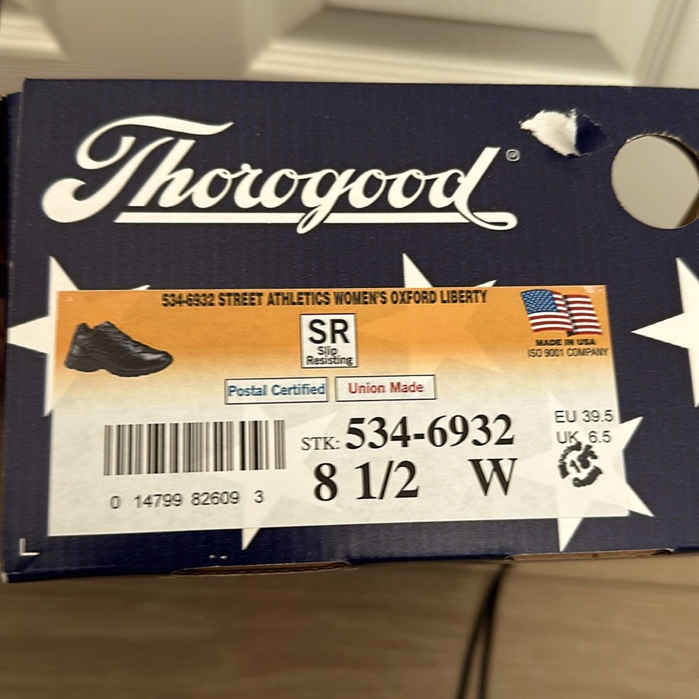 Woman’s Thorogood Oxford shoes.